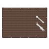 MAODUZI Balcony Privacy Screen, No Drilling, 75 x 550 cm, Brown view 1