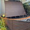 MAODUZI Balcony Privacy Screen, No Drilling, 75 x 550 cm, Brown view 2