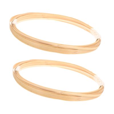 CLISPEED 2 Bundles Handmade Bamboo Strips for Weaving
