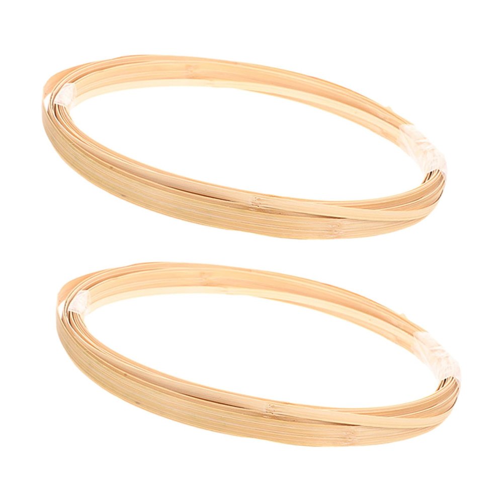 CLISPEED 2 Bundles Handmade Bamboo Strips for Weaving