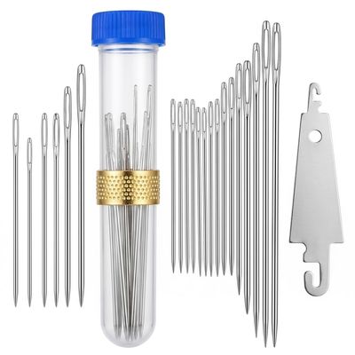 22-Piece Hand Needle Set with Large Eye