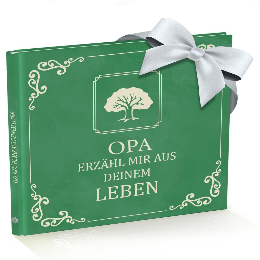 Silberknopf Grandpa, Tell Me Your Story | Fill-In Memory Book and Special Gift for Grandpa