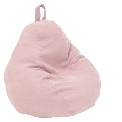 BFLCWSTD Corduroy Bean Bag Cover with Handle, Machine-Washable, Pink
