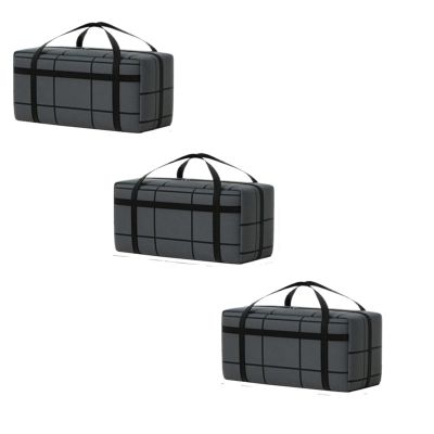 ZHOUXYFDC Waterproof Foldable Storage Duffel Bags for Clothing, Large Capacity, 75 x 36 x 33 cm, 3-Pack