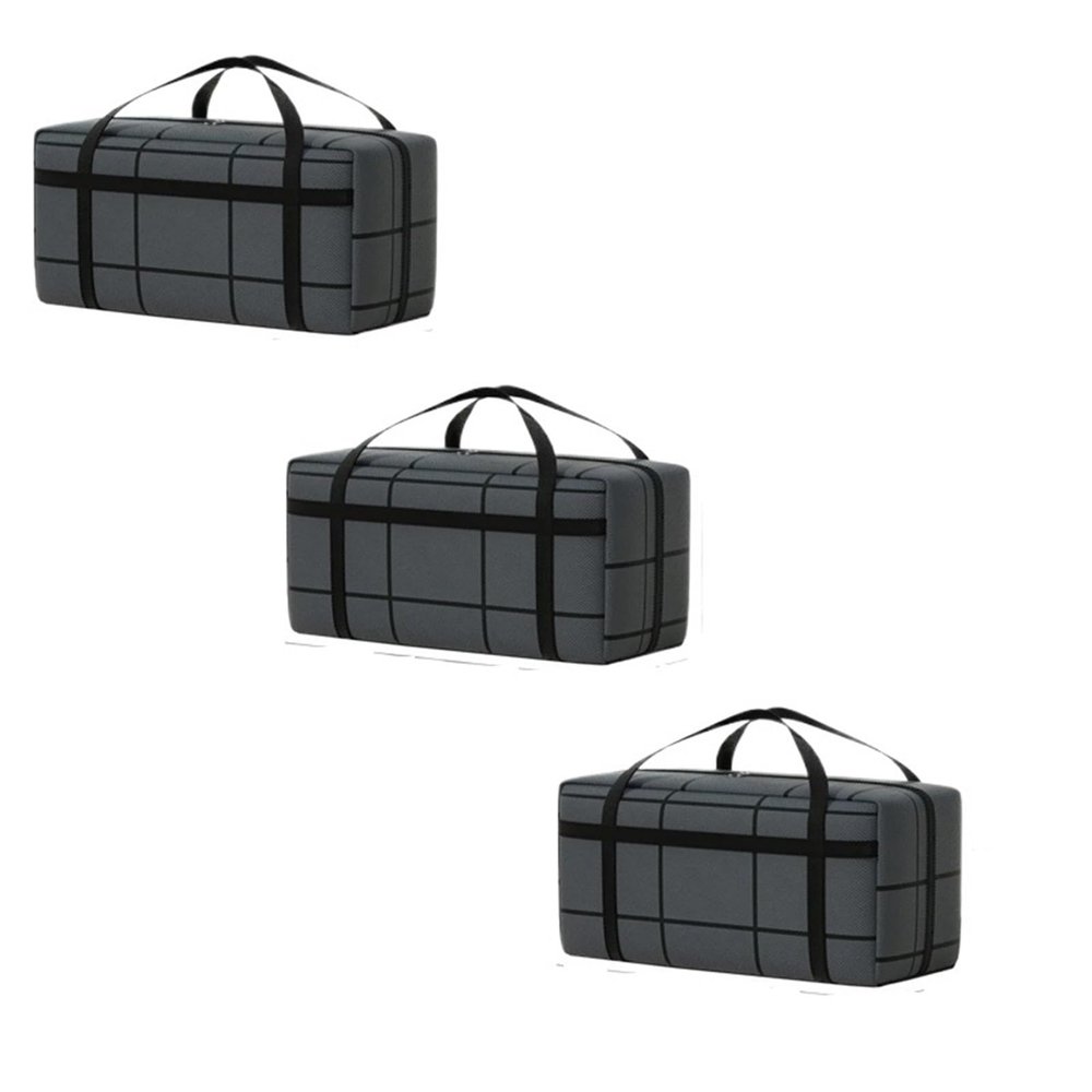 ZHOUXYFDC Waterproof Foldable Storage Duffel Bags for Clothing, Large Capacity, 75 x 36 x 33 cm, 3-Pack