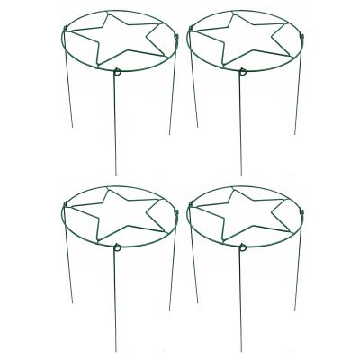 Peony Supports, 4-Piece Set, Reusable Rust-Resistant Garden Stakes