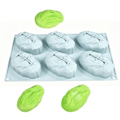 Nut-Shaped Silicone Mold, 6 Cavities, 3D Cake