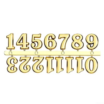 DIY Clock Numbers Set (Gold Arabic)