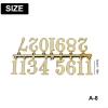 DIY Clock Numbers Set (Gold Arabic) view 3
