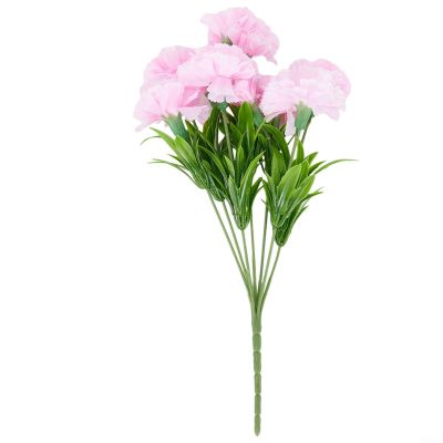 Artificial Carnations, 11 Heads, Realistic Silk and Plastic Material, 30 cm, Multiple Colors