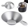 Tea Leaf Strainer, Fine Mesh Titanium Filter with Handle view 1