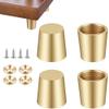 Cutting Board Feet, 4 pcs Non-Slip Brass Legs view 1