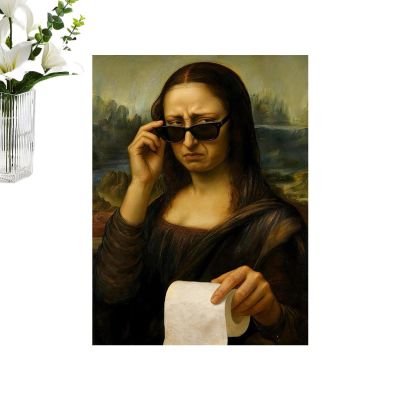 Generic Bathroom Wall Art | Humorous Canvas Print 30 x 40 cm