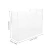 HORIALENCE Transparent Acrylic File Box with Handle, 12 x 10 in. (approx. 30 x 25 cm) view 2