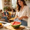 Watermelon Slicer - Pineapple Triangle Cutter - Cantaloupe Melon Slicer view 2
