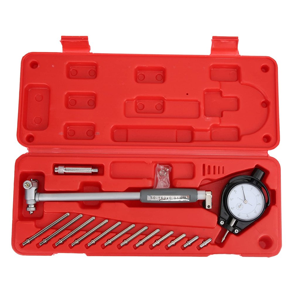 Mavaol Dial Bore Gauge, 0.01 mm Measuring Tool for Metalworking Inspection
