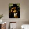 Funny Bathroom Wall Art - Mona Lisa view 3