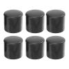 WRITWAA 6-Pack Black Cylindrical Plastic Sliding Door Handles, Easy to Install and Space-Saving, for Public Toilet Partition Walls view 1