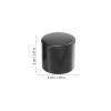 WRITWAA 6-Pack Black Cylindrical Plastic Sliding Door Handles, Easy to Install and Space-Saving, for Public Toilet Partition Walls view 2