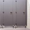 WRITWAA 6-Pack Black Cylindrical Plastic Sliding Door Handles, Easy to Install and Space-Saving, for Public Toilet Partition Walls view 4