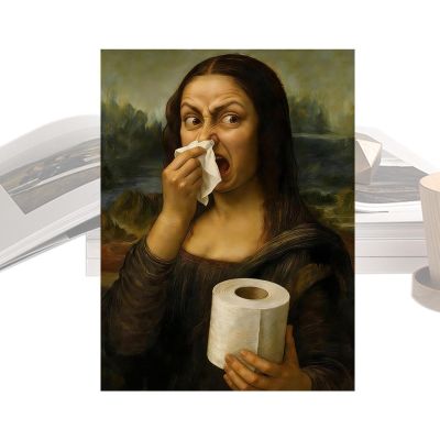 Mona Lisa Bathroom Art