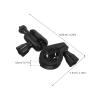 STOBAZA Adjustable Black Plastic Holder for Dashcam and Rearview Mirror view 2