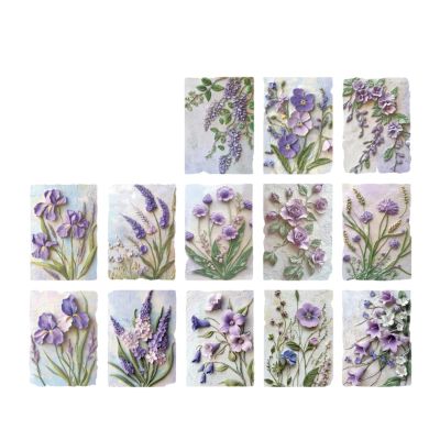 23 Sheets Floral Embossed Paper for Scrapbooking