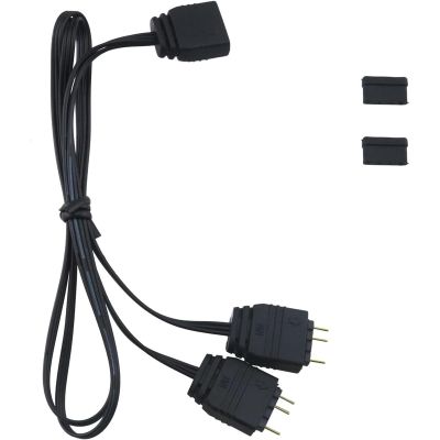 LiRRvb ARGB 5V 3-Pin Extension Cable Adapter, 1-to-2 Fan Hub Splitter