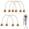 Croquet Wickets, 7.08 x 5.9 in, Cotton Rope, 5-Piece Set view 1