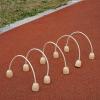 Croquet Wickets, 7.08 x 5.9 in, Cotton Rope, 5-Piece Set view 2