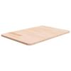 Solid Oak Vanity Countertop 60 x 40 x 1.5 cm, Untreated view 1