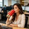 Skinny Tumbler with Lid and Straw, 590ml view 2