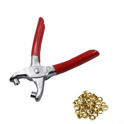 Glewi 1/4 Inch Eyelet Tool Set with 40 Eyelets