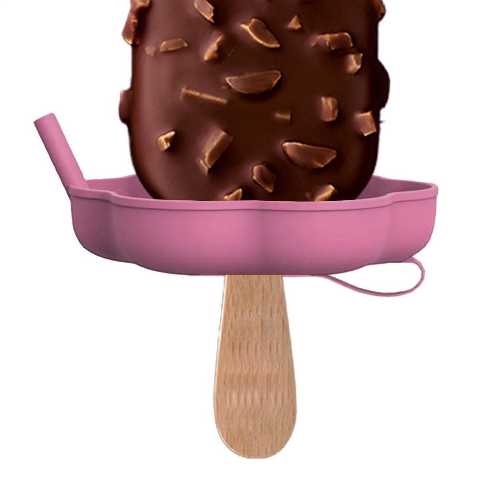 Ice Cream Holder | Silicone Drip Catcher Stand