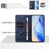 XINYEXIN PU Leather Folio Case for Xiaomi 17T Pro 5G, Dark Blue view 3