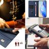 XINYEXIN PU Leather Folio Case for Xiaomi 17T Pro 5G, Dark Blue view 4