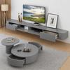 FGNIXLN Wall-Mounted TV Console, 120–300 cm, Gray LED view 3