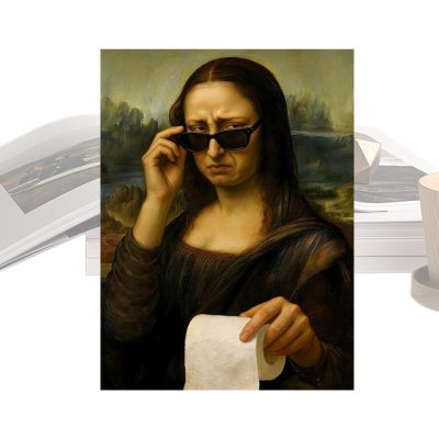 Mona Lisa Bathroom Art