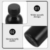 Amosfun 20-Pack 100 mL Wide-Mouth Opaque Plastic Reagent Bottles view 3