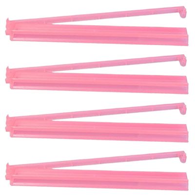 Nukinp Mahjong Racks with Pushers, 4-Piece Set, 47.5 cm, Clear Acrylic