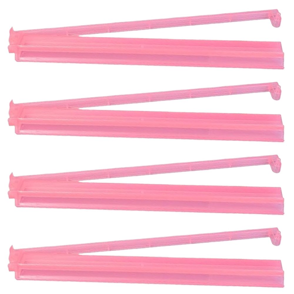 Nukinp Mahjong Racks with Pushers, 4-Piece Set, 47.5 cm, Clear Acrylic