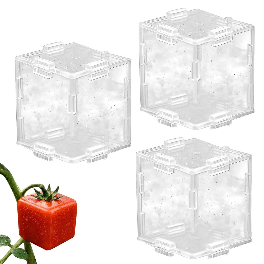 Fruit Shaping Molds, 3 pcs, Triangular and Cubic Designs