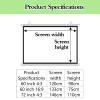 Peakjune Ceiling-Mount Projector Screen Roller, Portable Foldable Screen view 2