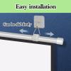Peakjune Ceiling-Mount Projector Screen Roller, Portable Foldable Screen view 3