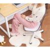 Transparent Acrylic Desk Chair with Casters, Armless, 360° Swivel, Height-Adjustable view 2