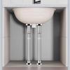 Adjustable Stainless Steel Under-Sink Support Bracket Set, 2-Piece, No Drilling, 35–120 cm view 4