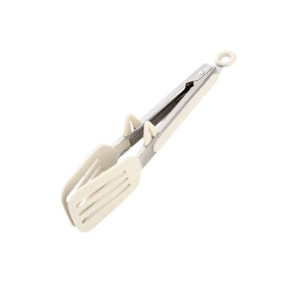 Kitchen Tongs, Stainless Steel + Silicone