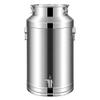 Insulated Stainless Steel Milk Transport Can with Sealed Lid and Dispensing Tap view 1