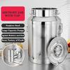 Insulated Stainless Steel Milk Transport Can with Sealed Lid and Dispensing Tap view 2