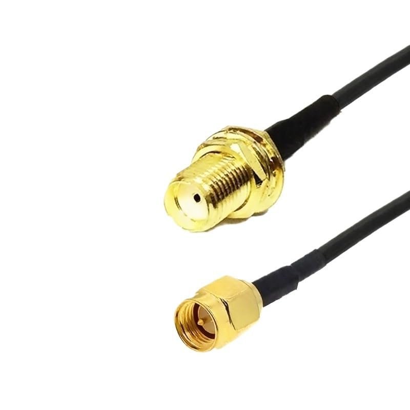 1-Piece SMA Male to SMA Female Antenna Extension Coaxial Cable, RG316/RG174, 10–40 cm (1 m, SMA F-M RG174)